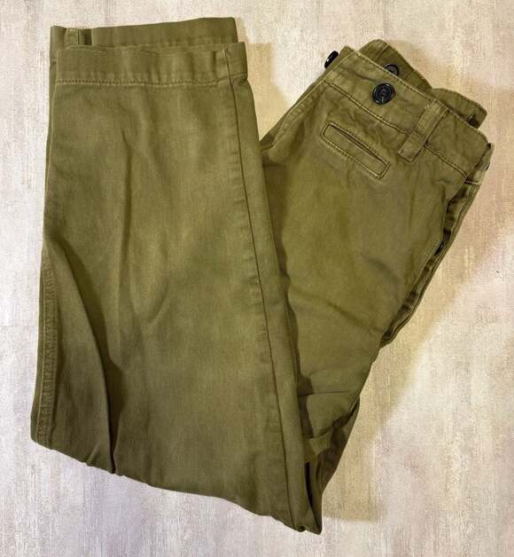 Zara Pants - Zara Olive Green Military‎ Style Button-Detail Trousers Size XS